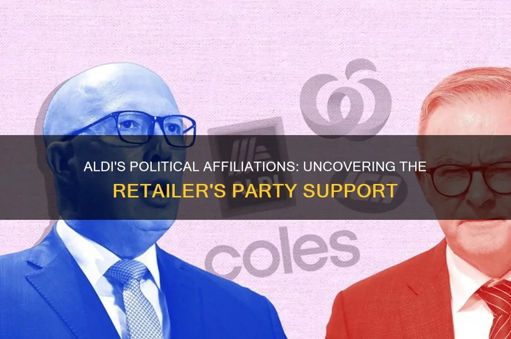 what political party does aldi support