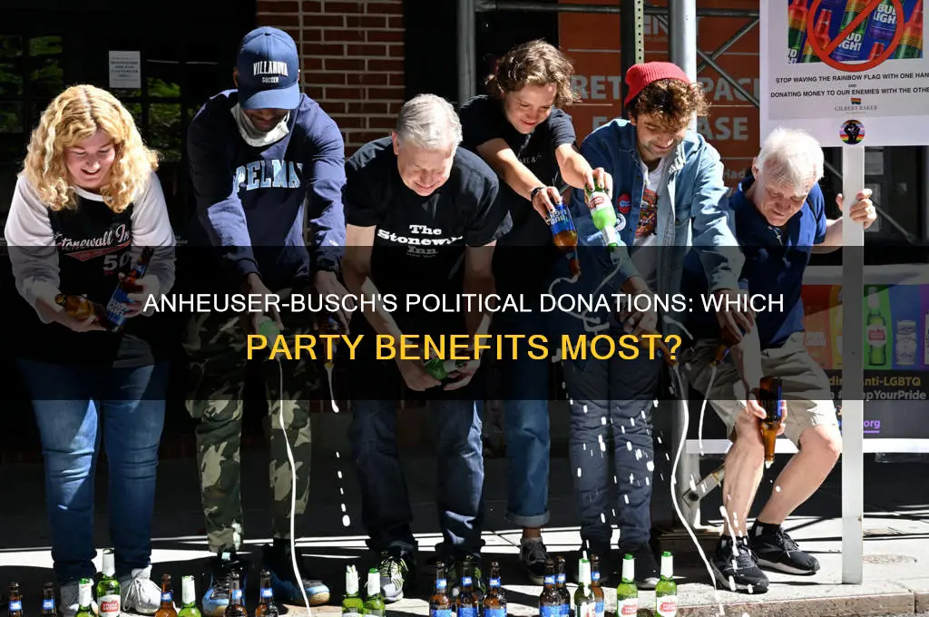 what political party does anheuser-busch donate to