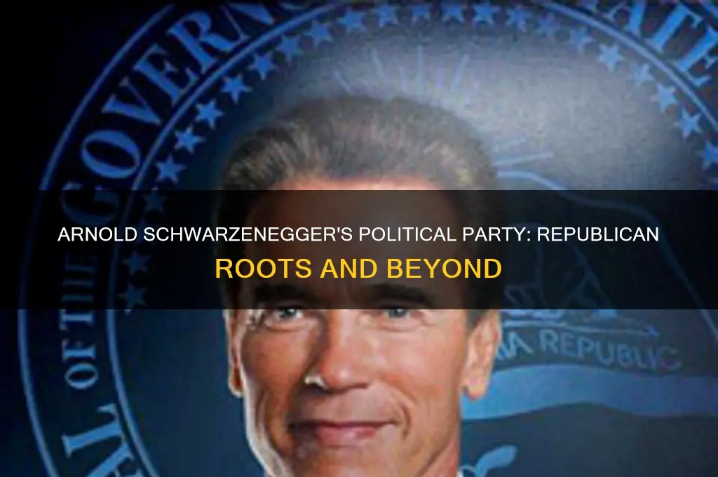 what political party does arnold schwarzenegger