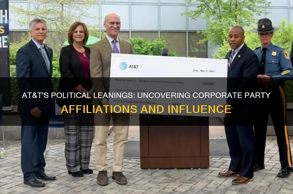 what political party does at&t support