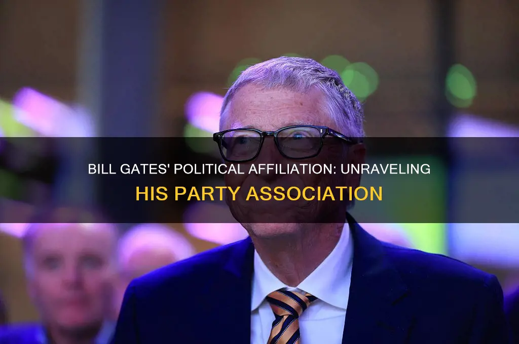 what political party does bill gates associated with