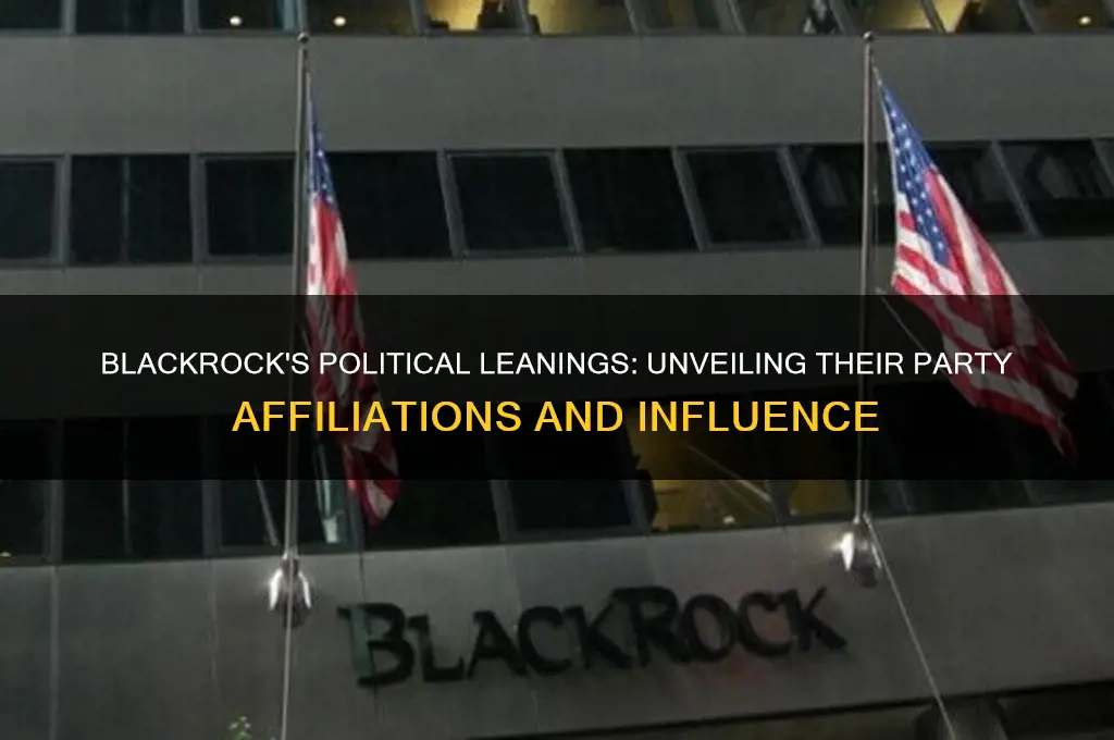 what political party does black rock support