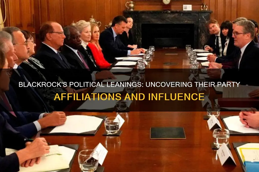 what political party does blackrock support