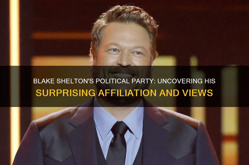 what political party does blake shelton support
