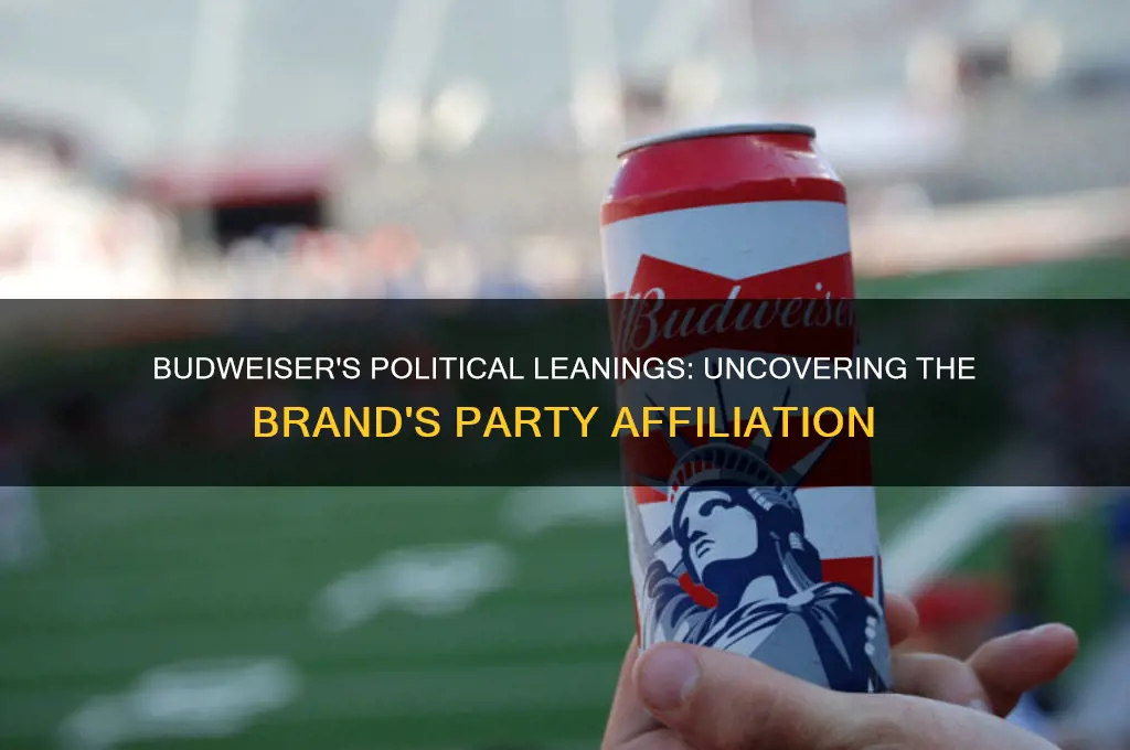 what political party does budweiser support