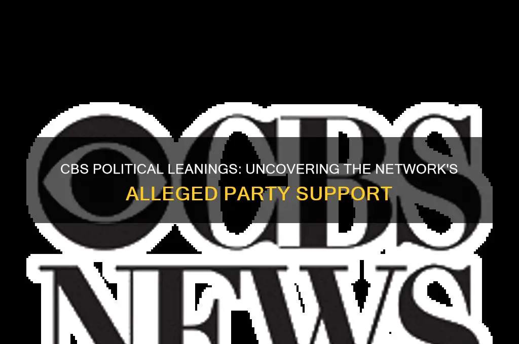 what political party does cbs support