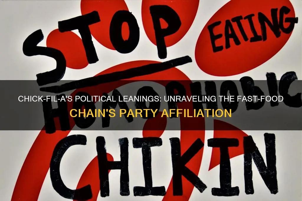 what political party does chick-fil-a belong to