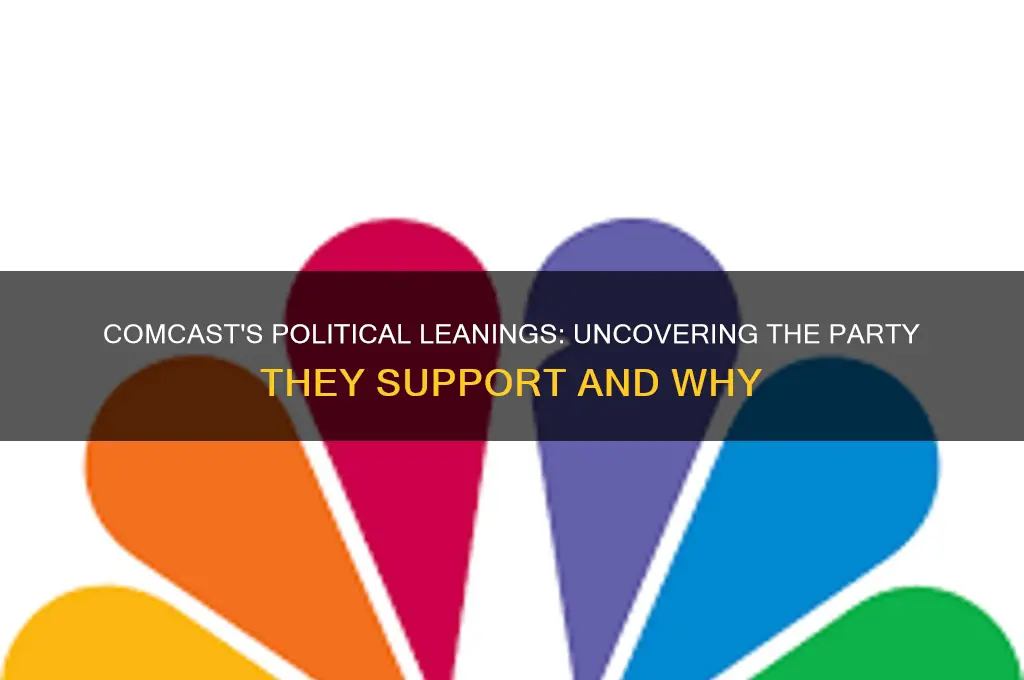 what political party does comcast support