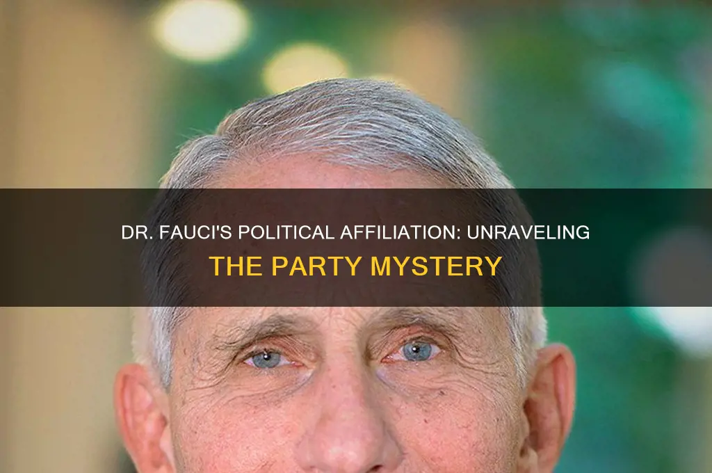 what political party does dr fauci belong to