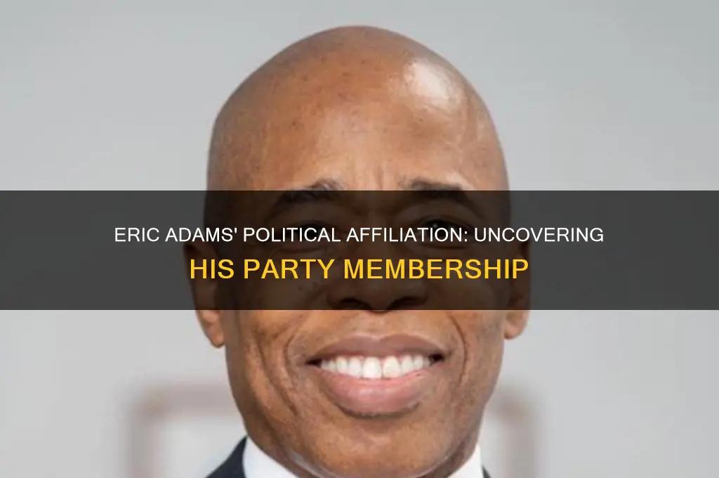 what political party does eric adams belong to