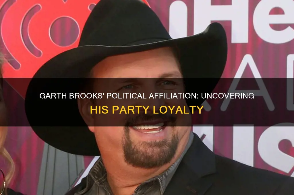 what political party does garth brooks belong to