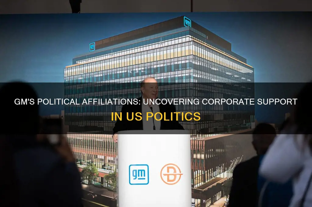 what political party does gm support