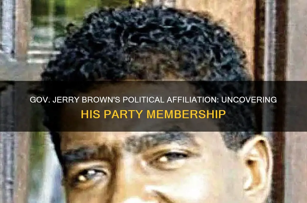 what political party does gov jerry brown belong to