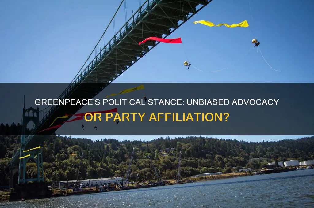 what political party does greenpeace support