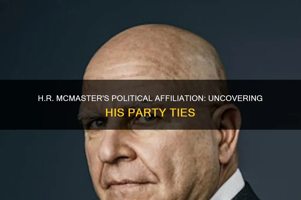 what political party does h r mcmaster belong to