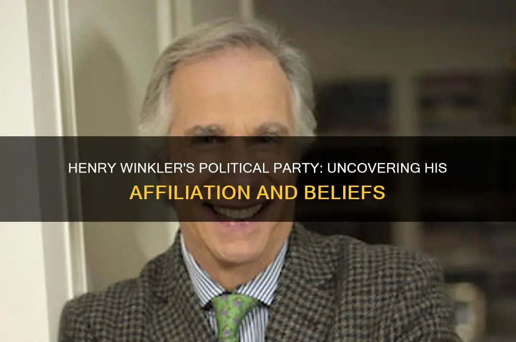 what political party does henry winkler belong to