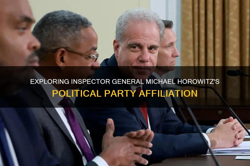what political party does ig horowitz belong to