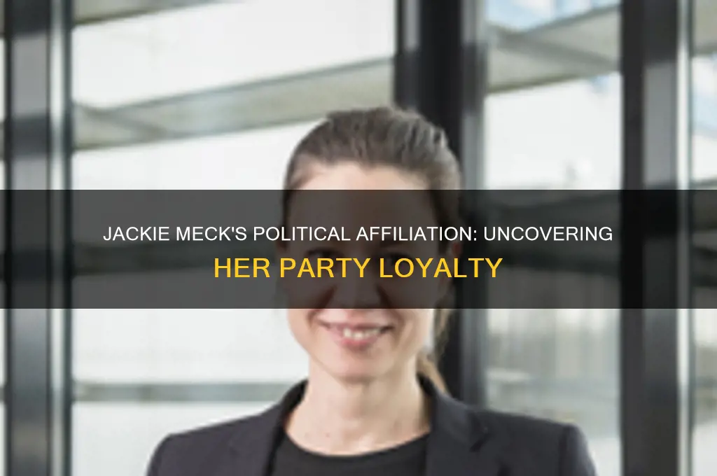 what political party does jackie meck belong to