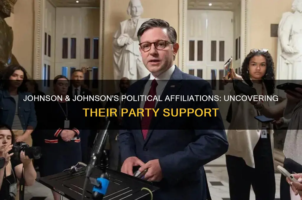 what political party does johnson and johnson support