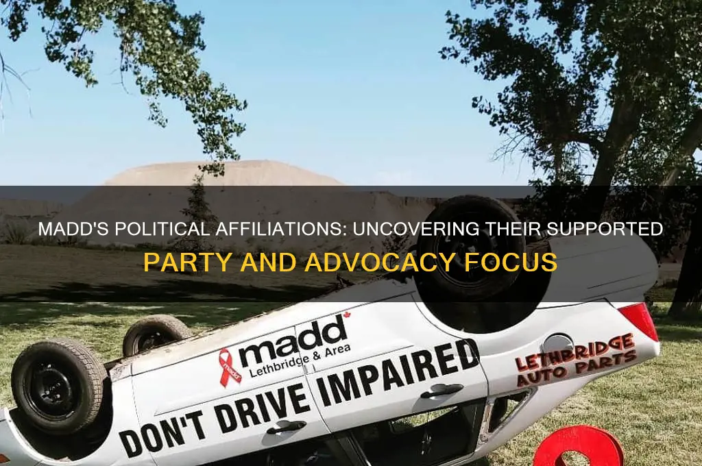 what political party does madd support