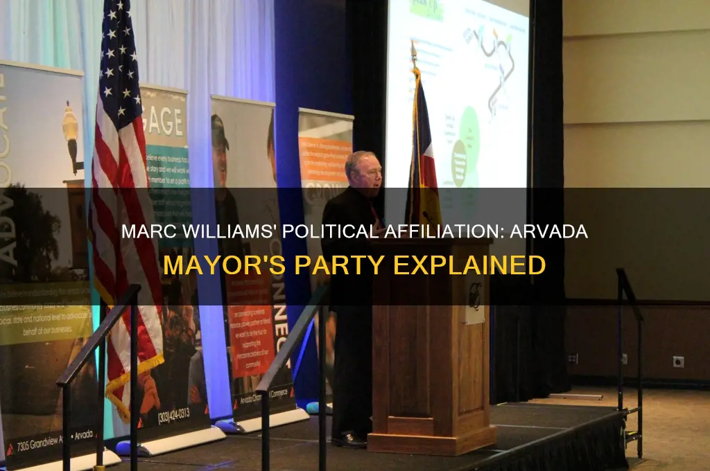 what political party does marc williams arvada mayor belong to