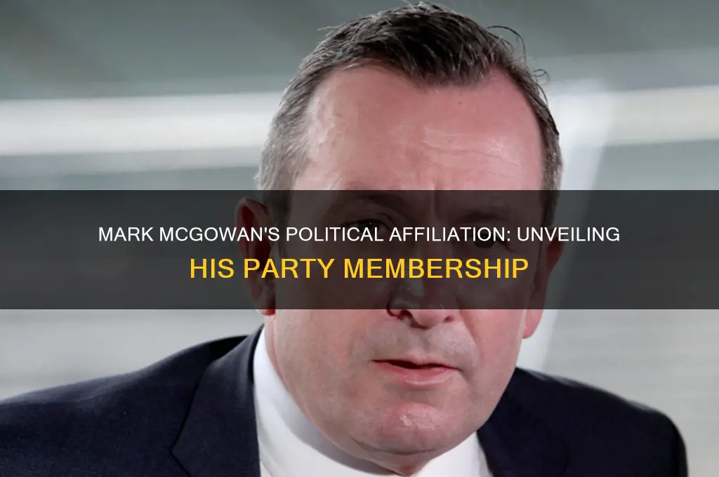 what political party does mark mcgowan belong to