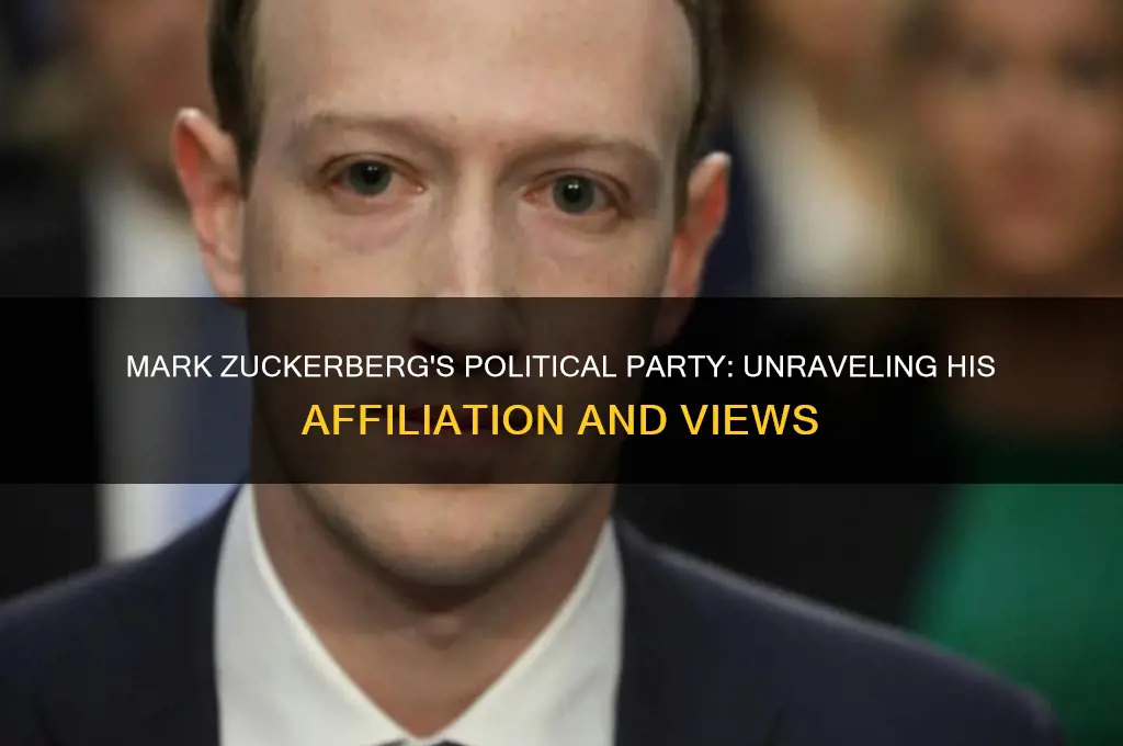 what political party does mark zuckerberg belong to