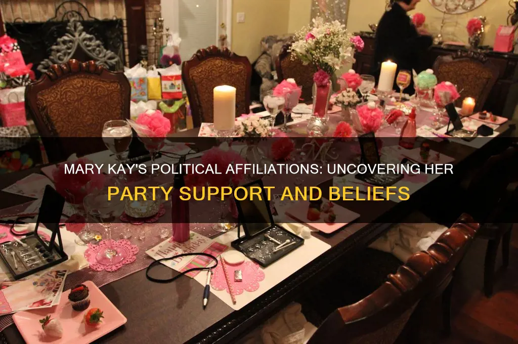 what political party does mary kay support