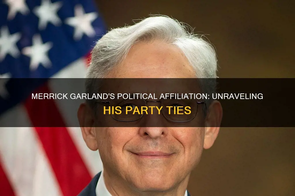 what political party does merrick garland belong to