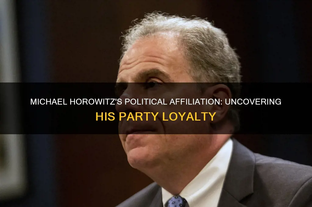 what political party does michael horowitz belong to