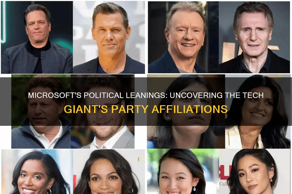 what political party does microsoft support