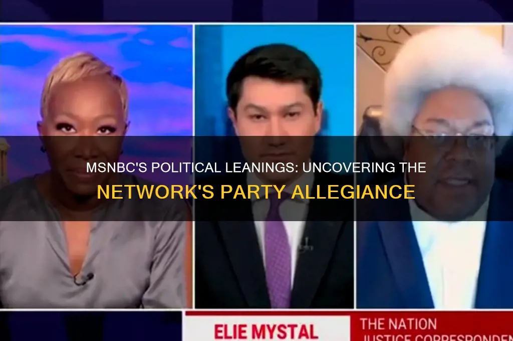 what political party does msnbc support