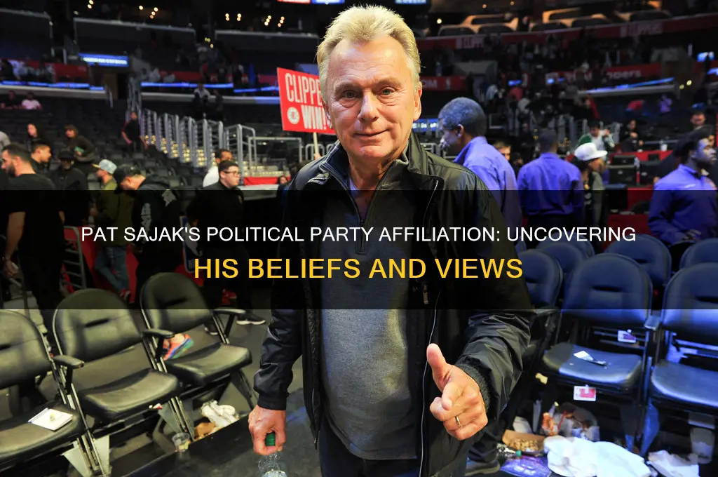 what political party does pat sajak belong to