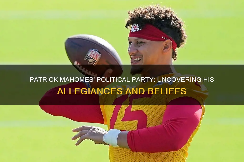 what political party does patrick mahomes support