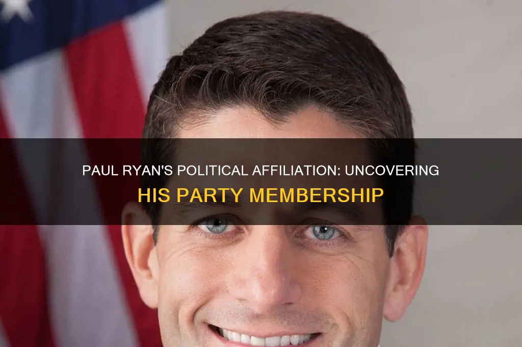 what political party does paul ryan belong to