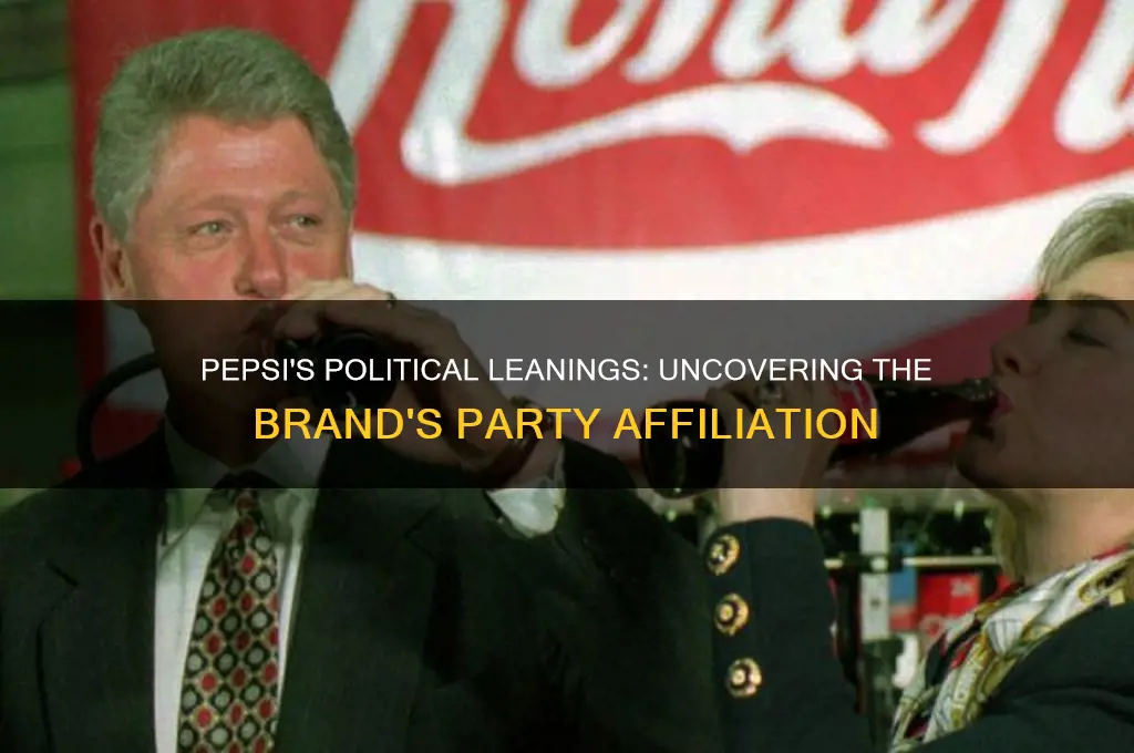 what political party does pepsi support