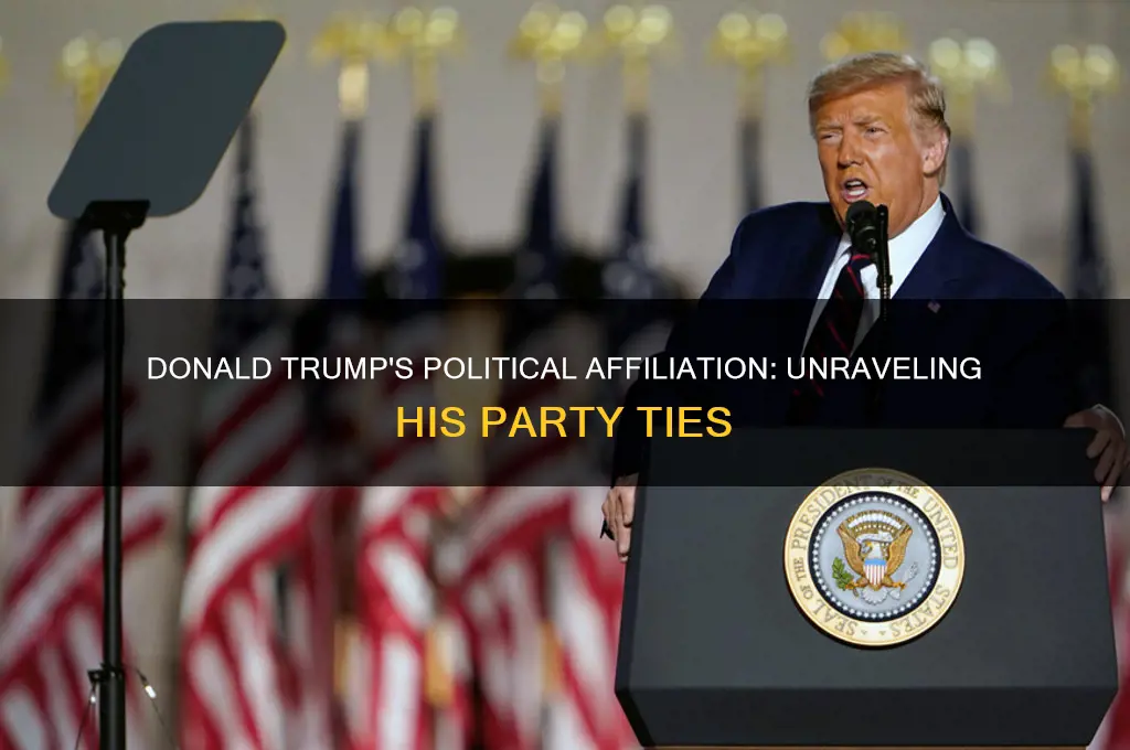 what political party does president donald trump belong to