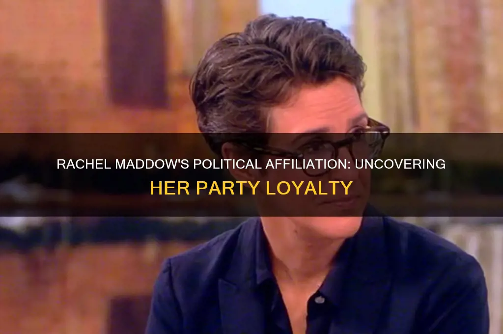 what political party does rachel maddow belong to