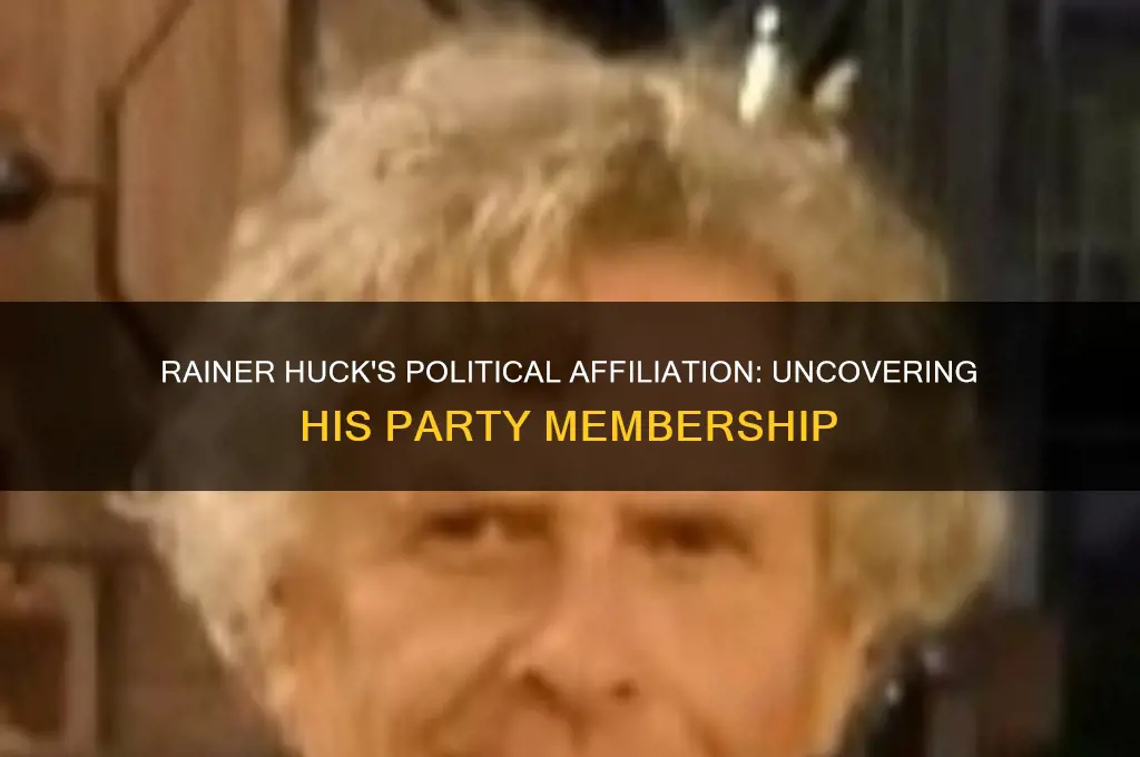 what political party does rainer huck belong to