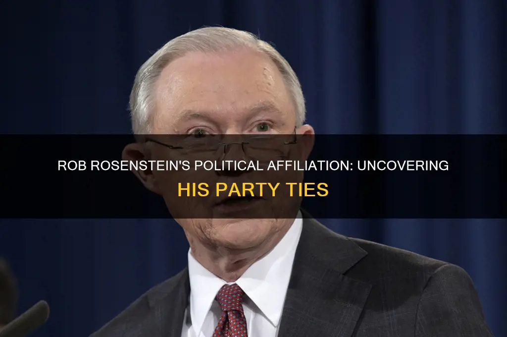 what political party does rob rosenstein belong to