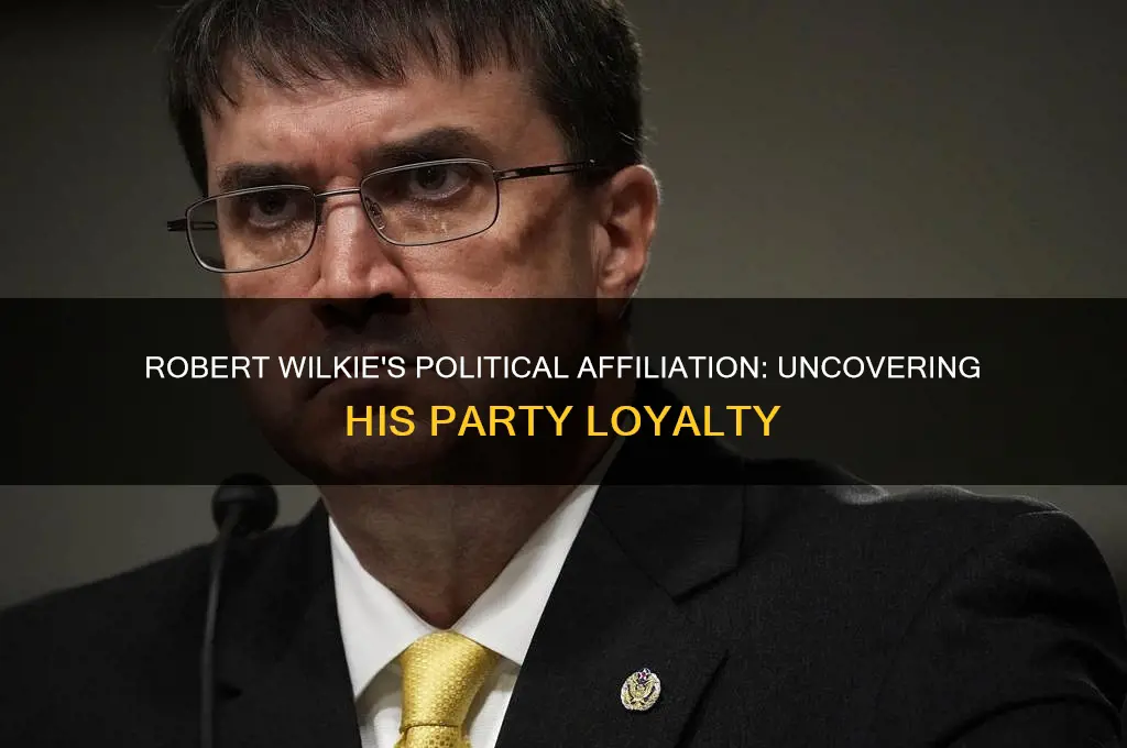 what political party does robert wilkie belong to