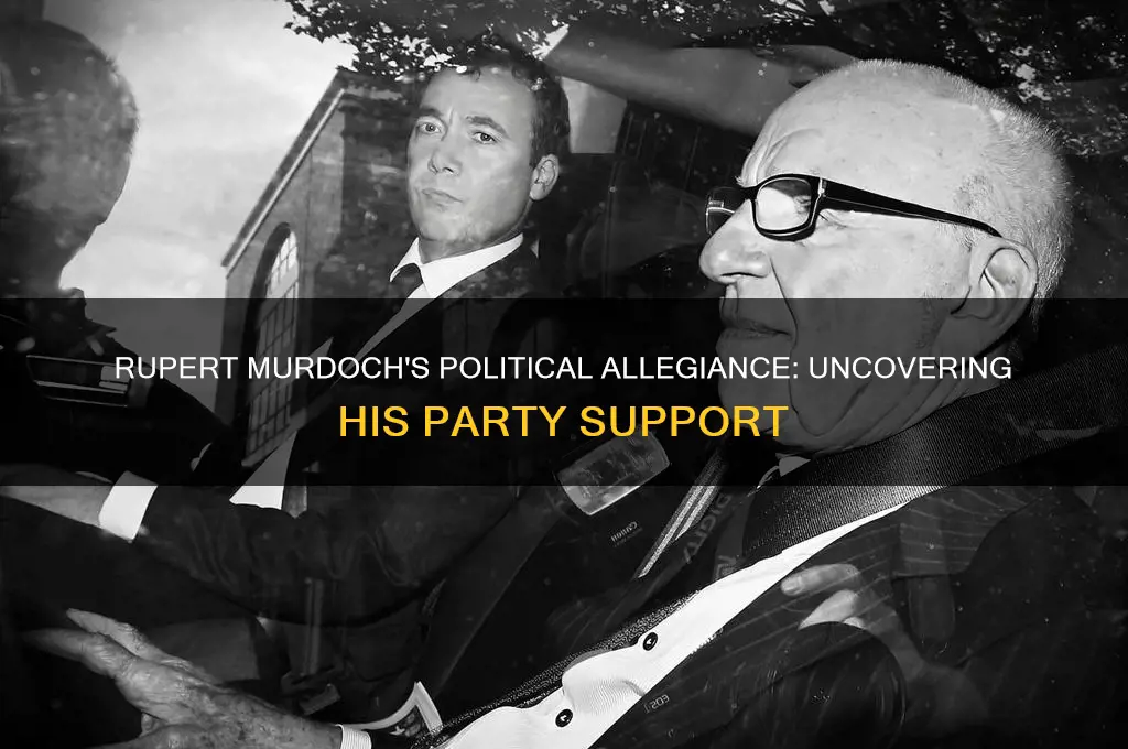 what political party does rupert murdoch support