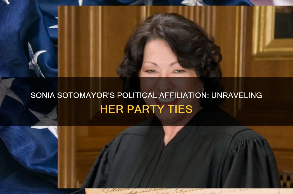 what political party does sonia sotomayor belong to