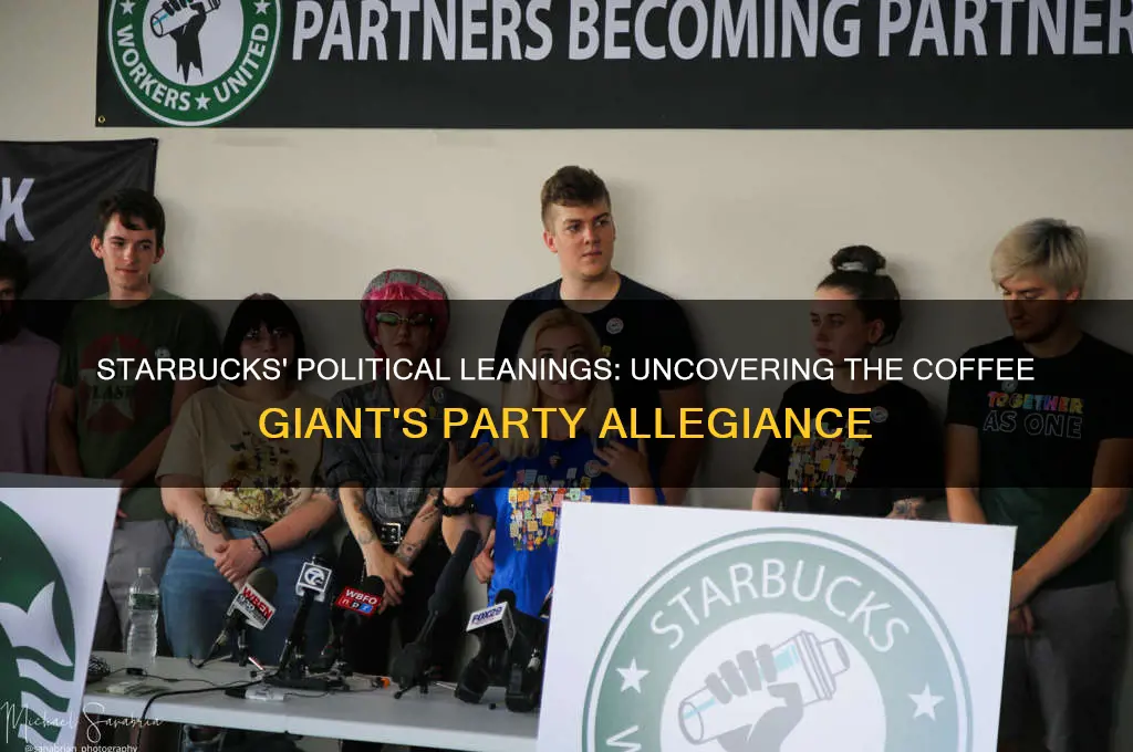what political party does starbucks support