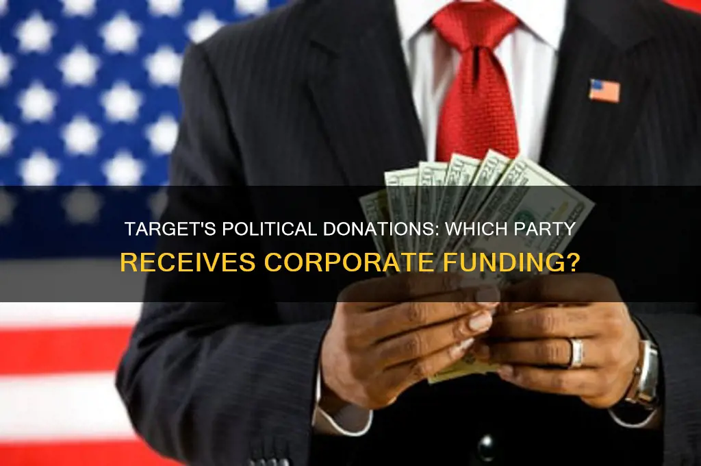 what political party does target donate to