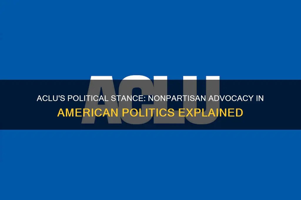 what political party does the american civil liberties union support