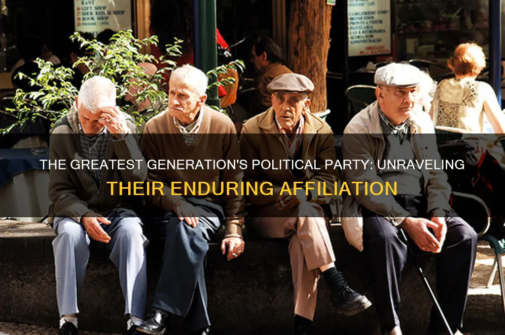 what political party does the greatest generation belong to