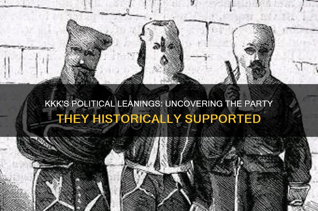 what political party does the kkk support