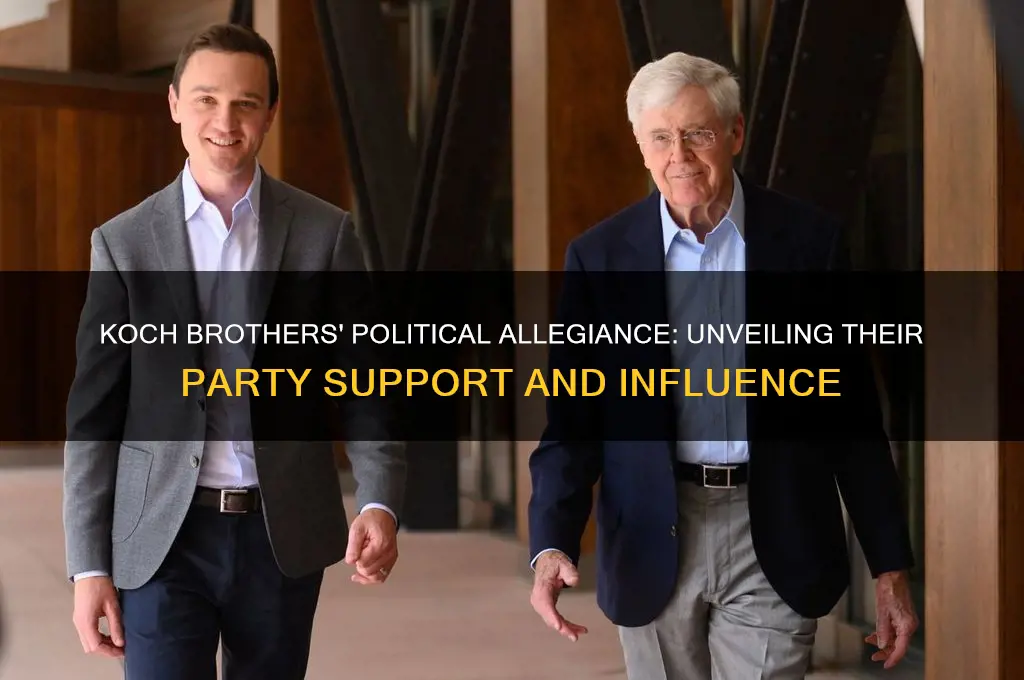 what political party does the koch brothers support