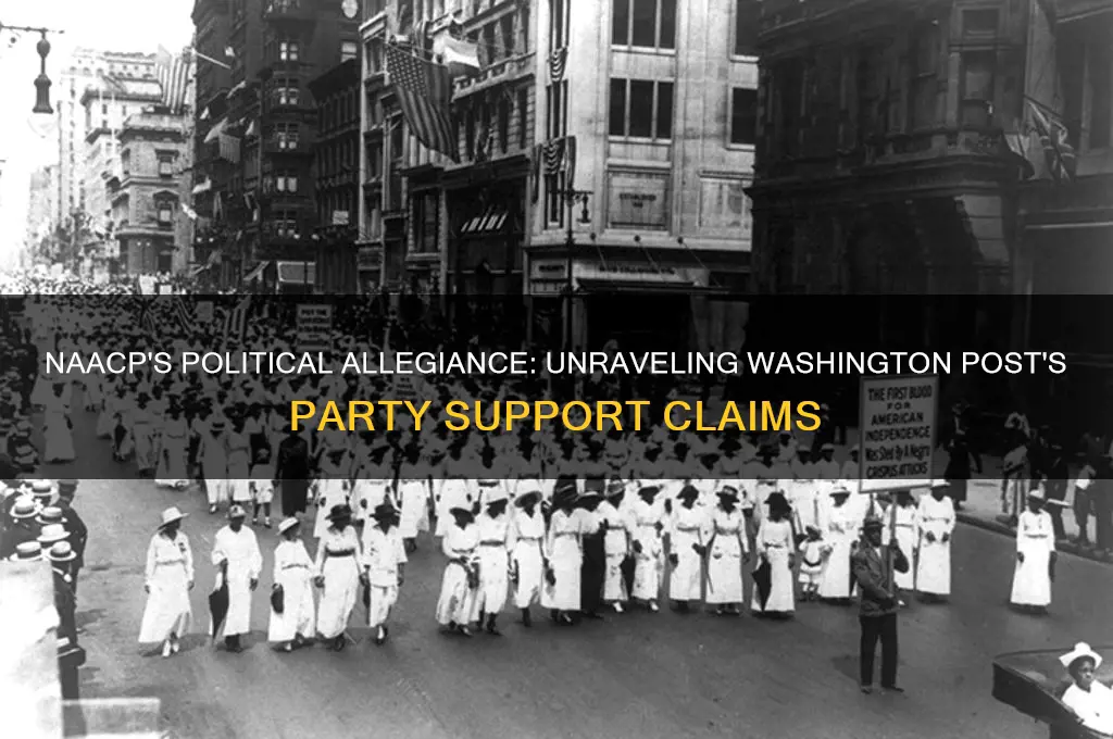 what political party does the naacp support washington post